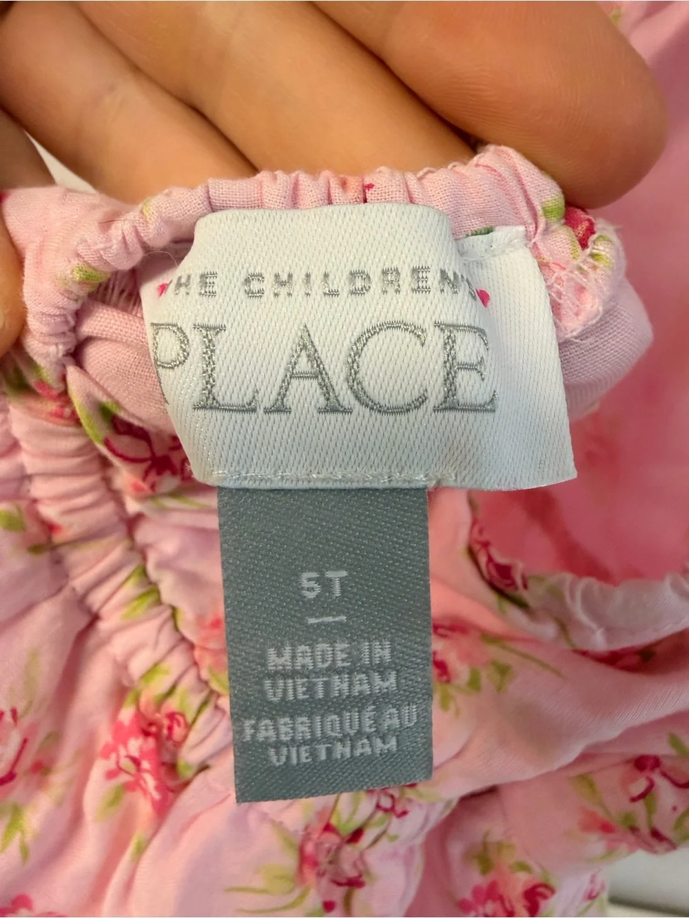 The Children's Place Pink Floral Ruffle-strap Dress